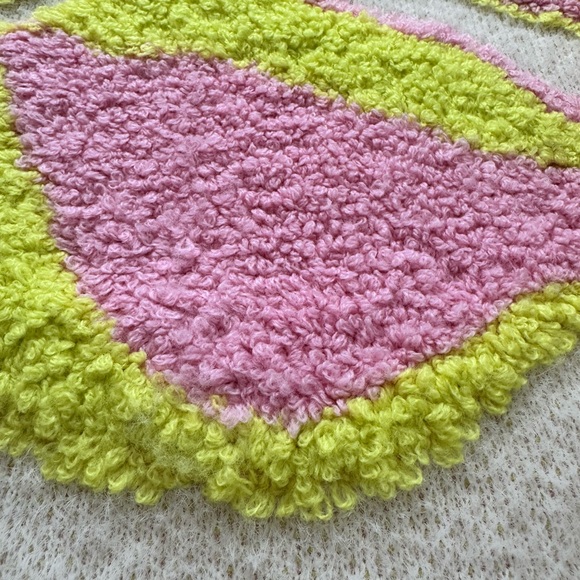 Excellent condition FRNCH Women's Sweater, size small, pink and yellow! - Picture 6 of 13